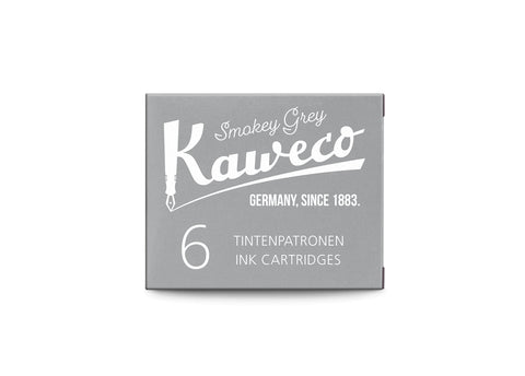 Kaweco Ink Cartridges 6 Pieces Smokey Grey