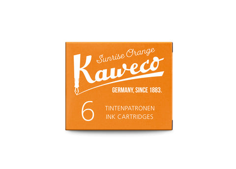 Kaweco Ink Cartridges 6 Pieces Sunrise Orange