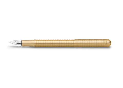 Kaweco LILIPUT Fountain Pen, Brass Wave, with Medium Nib (0.9 mm)