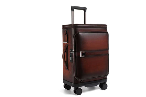 Executive Travel Cabin Case – Genuine Leather 20” TSA Luggage