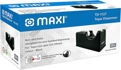 MAXI TAPE DISPENSOR NON SKID FOR 3/4 TAPE TD1127