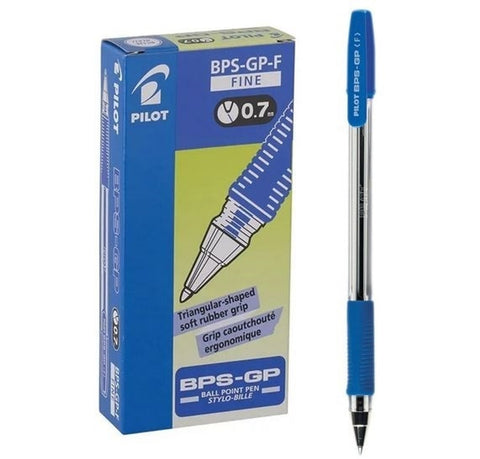 PILOT BPS-GP-F-L BALLPOINT PEN FINE 0.7MM BLUE BOX OF 12