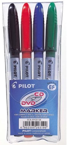 Pilot CD Marker 4Col Set