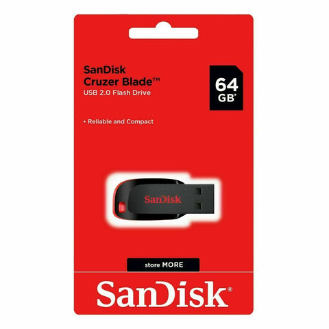 FLASH DRIVE SANDISK CRUZER BLADE USB 2.0 -64GB