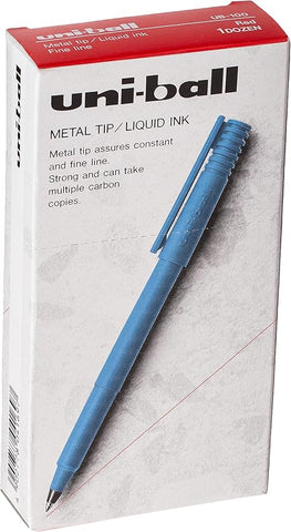 Uni-ball Metal Tip Liquid Ink Pen UB-100 Red
