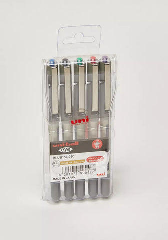 Uni-ball Eye fine Pen 5col X5 (5PCS).