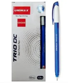 UNIMAX TRIO DC PEN BLUE 1.0 PKT-12.