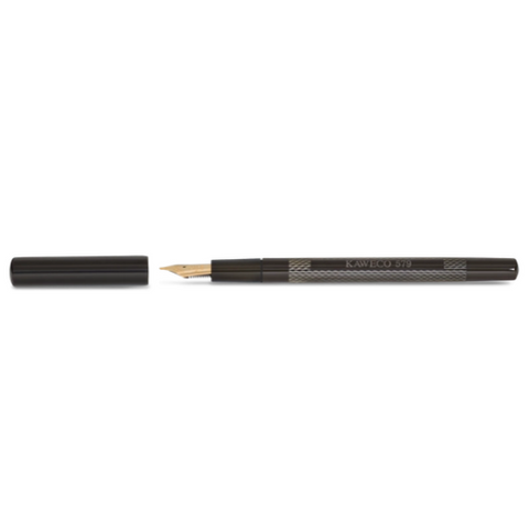 Kaweco 14 kt. Gold Nib EYEDROPPER Ebonite Fountain Pen F 0.7 mm