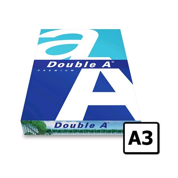 DoubleA A3 Paper , 80 GSM, 500 Sheets.