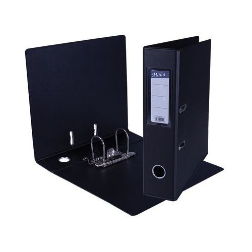 Maha A4 Lever Arch File, 2 Ring , Black.