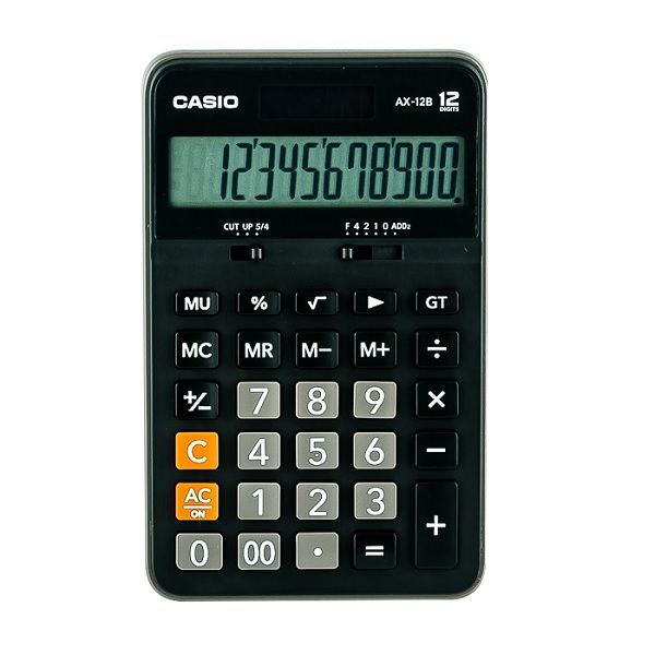 Casio Calculator AX-12B-W-DC.