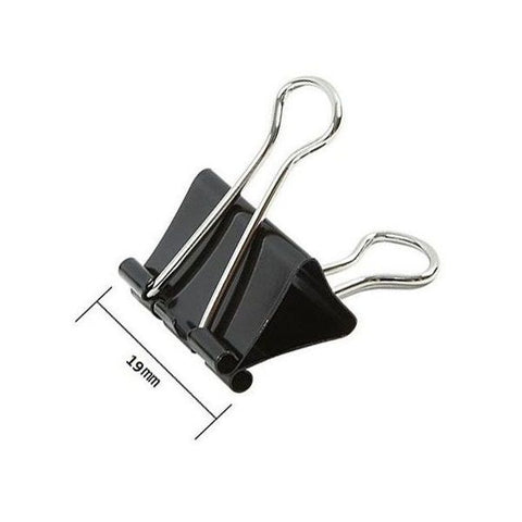 Binder Clips 19mm, Pack of 12.