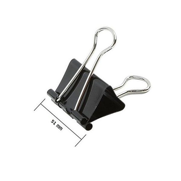 Binder Clips 51mm, Pack of 12.