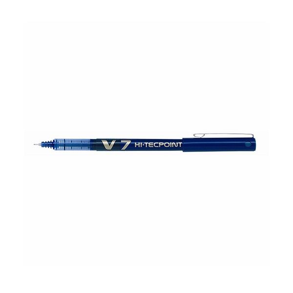 Pilot V7 Hi-Tecpoint Fine Rollerball Pen 0.7mm Nib Tip, Blue.