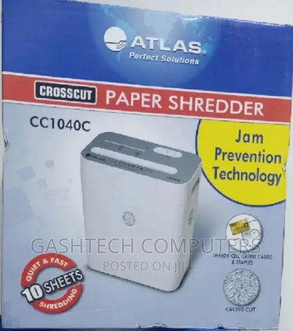 ATLAS CC1040C Cross Cut Paper Shredder...