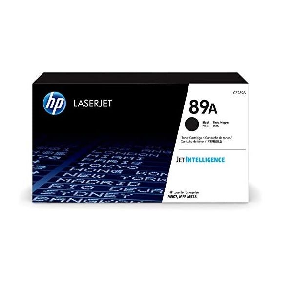 HP 89A Black Original LaserJet Toner Cartridge CF289A.