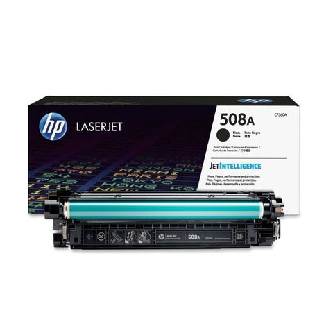 HP 508A Black Original LaserJet Toner Cartridge CF360A.