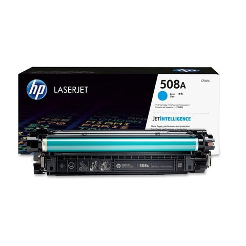 HP 508A Cyan Original LaserJet Toner Cartridge CF361A.