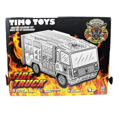 Timo Toy Fire Truck, Card Folding Figure.