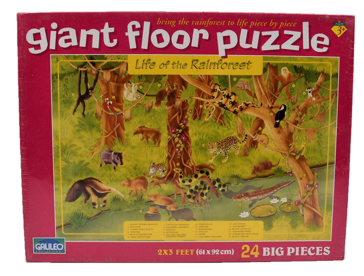 Giant Floor Puzzle - Life of the Rainforest.