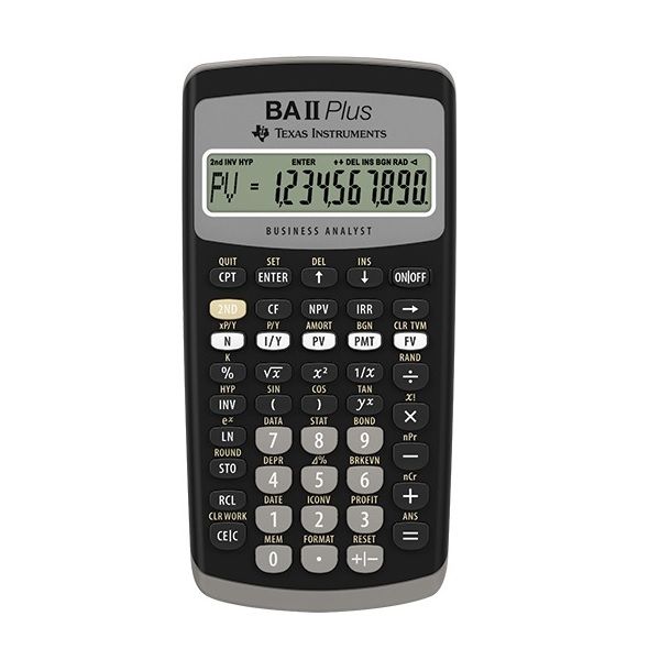 Texas Instruments BAII Plus.