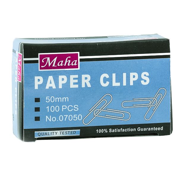 Maha - Paper Clips 50mm , 10 x 100 pcs.