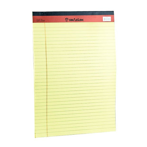 Sinarline Yellow Pad A4, Ruled.