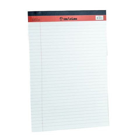 SinarLine White Notepad A4, Ruled.