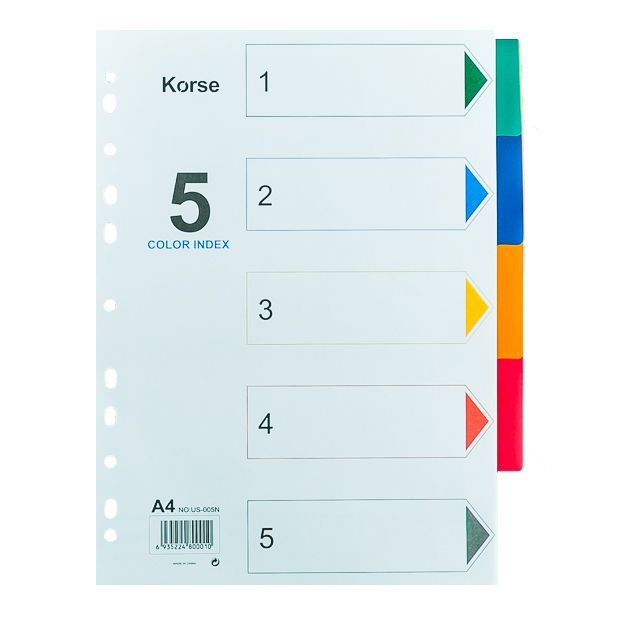 Korse - Plastic Divider without Numbers (1-5).