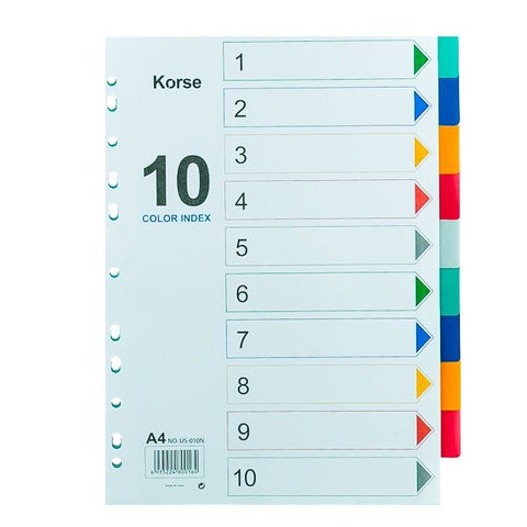 Korse - Plastic Divider without Numbers (1-10).