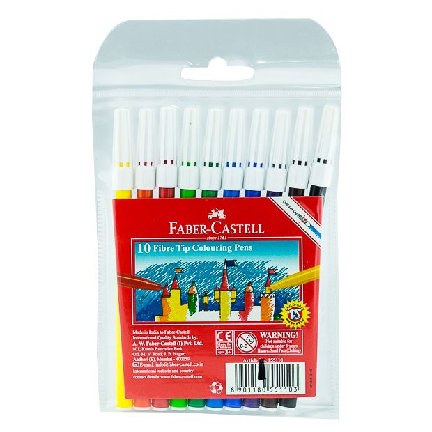 Faber Castell-Sketch Pen 10 Colors.