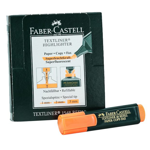 Faber Castell-Textliner pack of 10 (Orange).