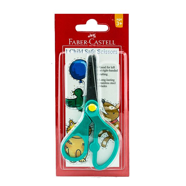 Faber Castell-Child Safe Scissors, Assorted Color.
