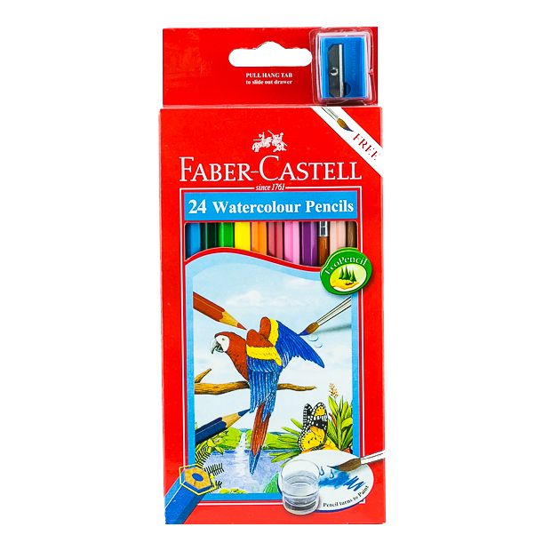 Faber Castell-Water Color Pencil 24 Colors (Full Size).