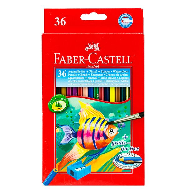 Faber Castell-Water Color Pencil 36 Colors (Full Size).