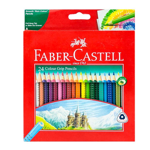 Faber Castell-Grip Color Pencil 24 Colors.
