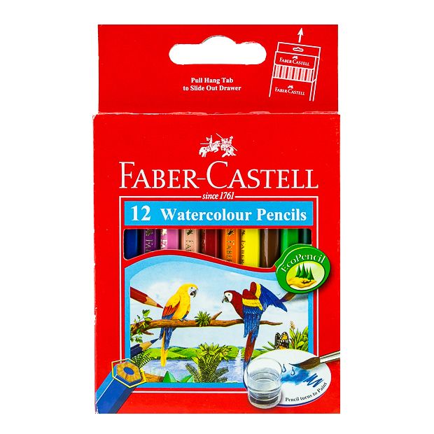 Faber Castell-Water Color Pencil 12 Colors (Half Size).