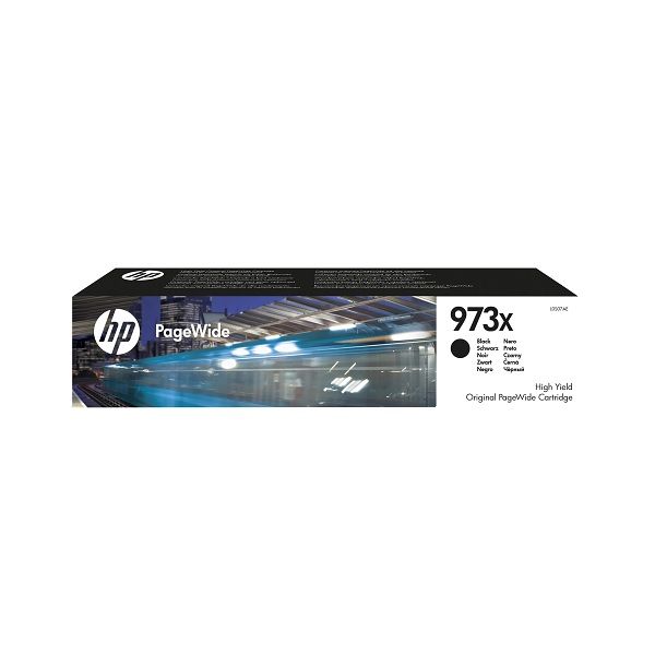 HP 973X High Yield Black Original PageWide Cartridge.