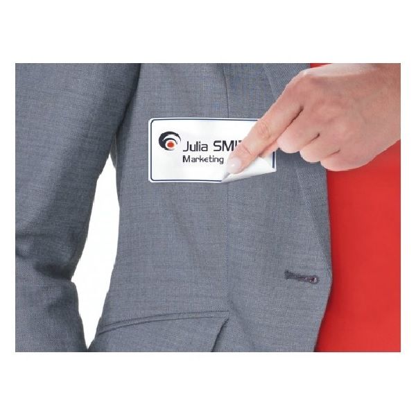 Avery Name Badges, White-Blue 200 Labels Per 20 Pages.