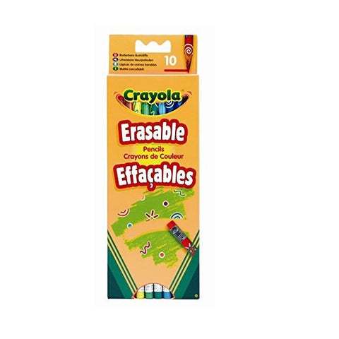 Crayola - 10 ERASABLE PENCILS.