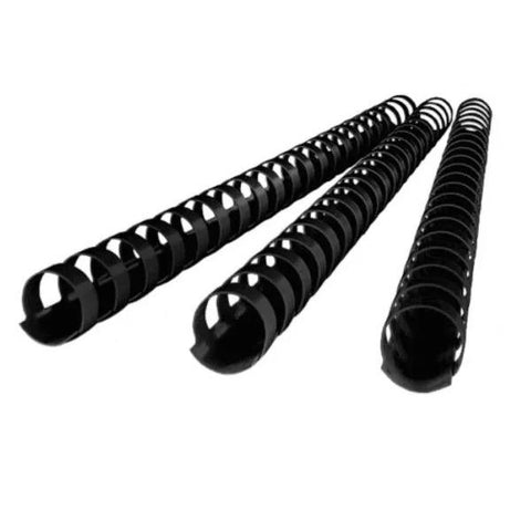 Plastic Binding Combs Black 18mm, Pack of 100.