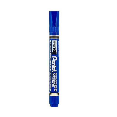 Pentel Permanent Marker N860, Chisel Tip, Blue.