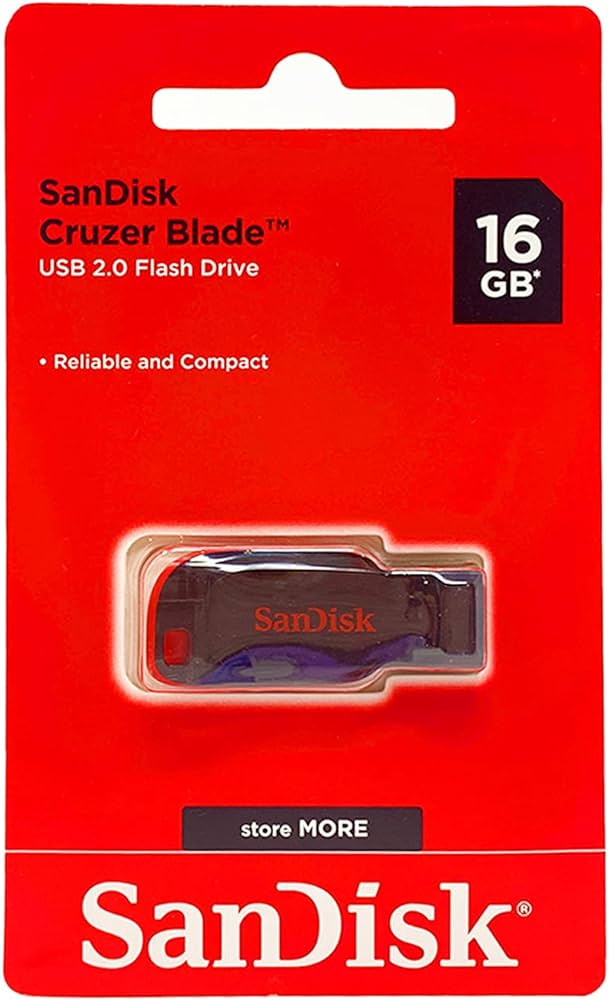 Flash Drive SanDisk 16 GB Cruzer Blaed 2.0 USB