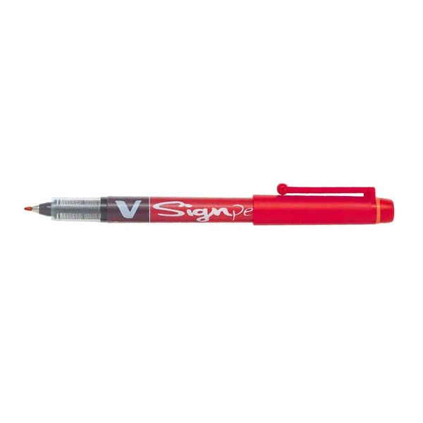 Pilot V Sign Pen Red.