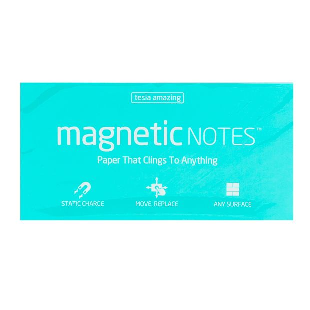 Tesla Amazing - Magnetic Notes - 100 Pages (L) Aqua.