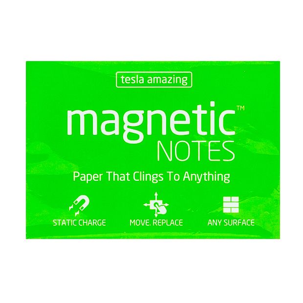 Tesla Amazing - Magnetic Notes - 100 Pages (M) Green.
