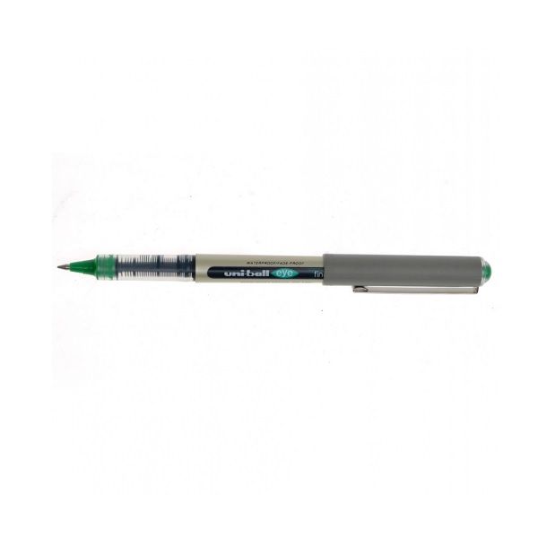 Uni-ball 157 Eye Ink Rollerball Pen, 0.7 mm, Green.