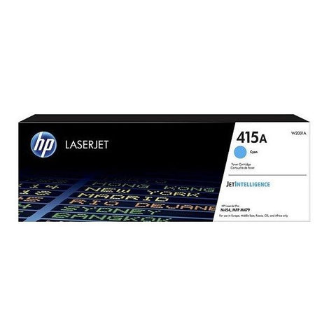 HP 415A Cyan LaserJet Toner Cartridge W2031A.