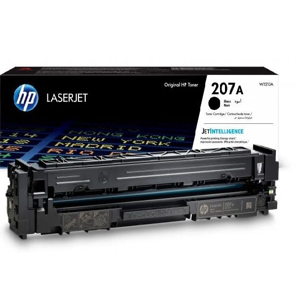 HP 207A Black Original LaserJet Toner Cartridge W2210A.