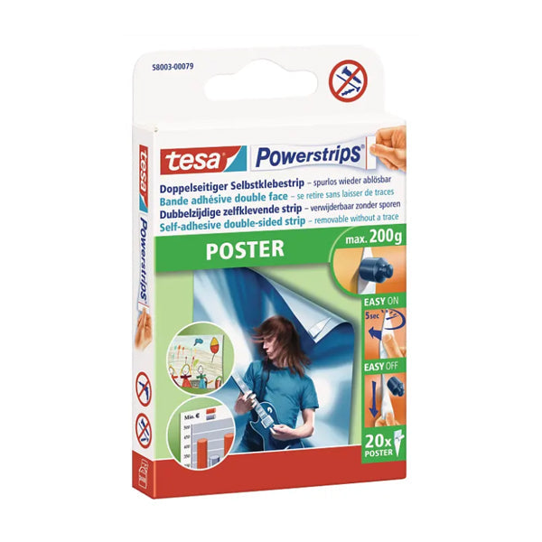 Tesa Power Strips Poster -20 Strips.